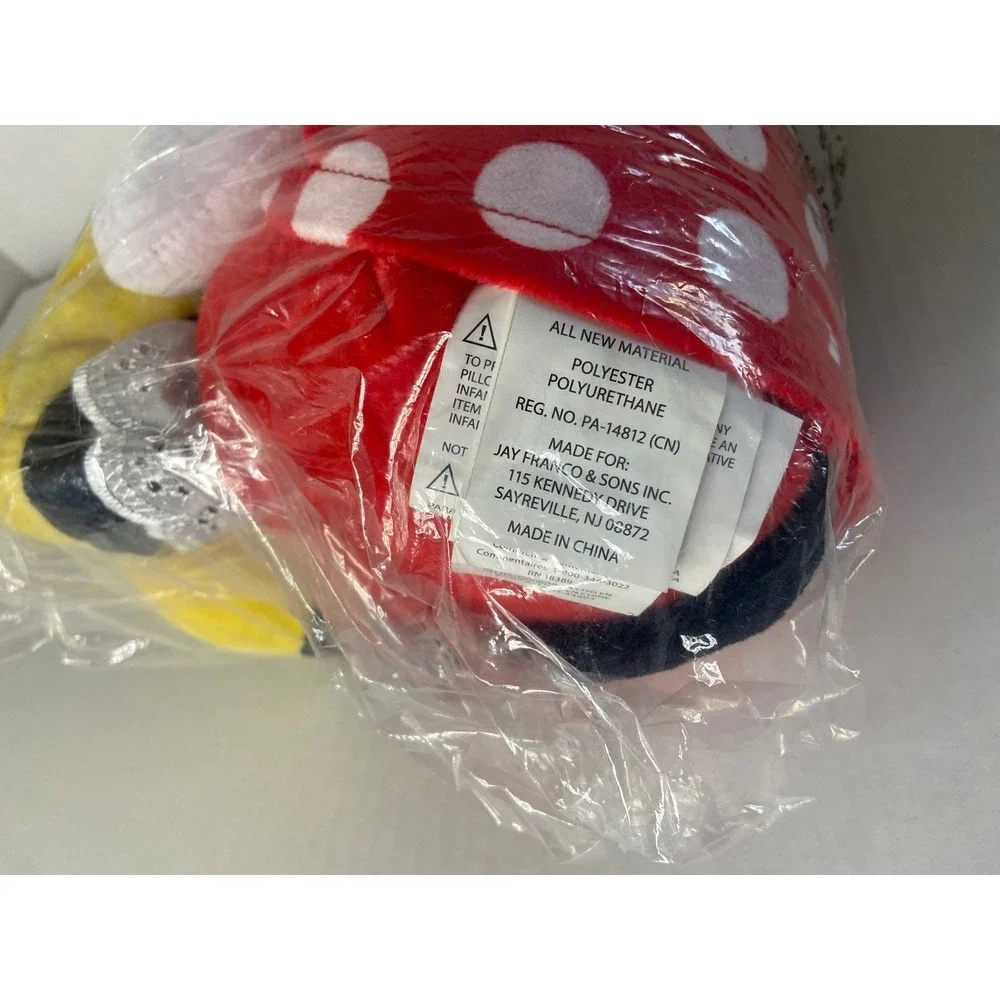 Disney Minnie Mouse Plush Red Polka Dot Dress Jay Franco‎ & Sons 15 Inch NIB